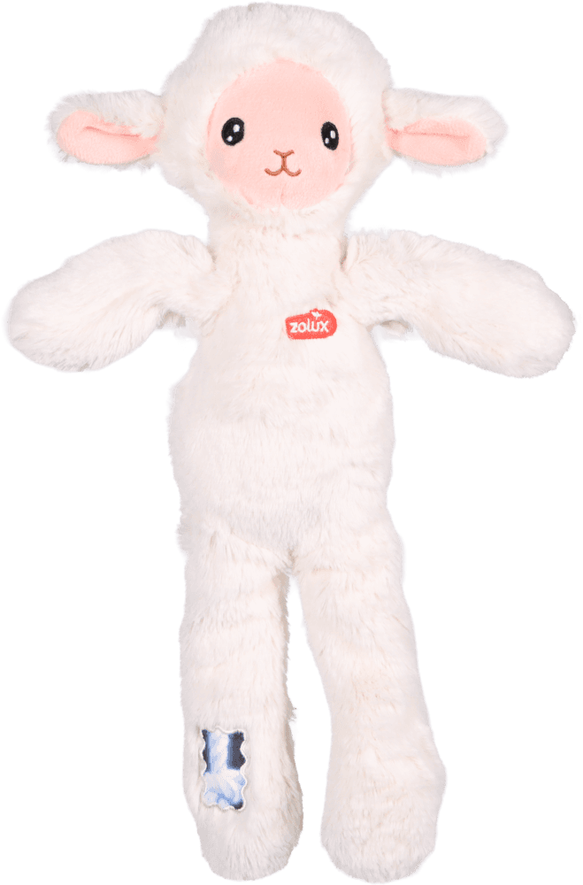 ZOLUX FURRY FARM Plüsch-Hundespielzeug, Schaf Lenny, 33 cm