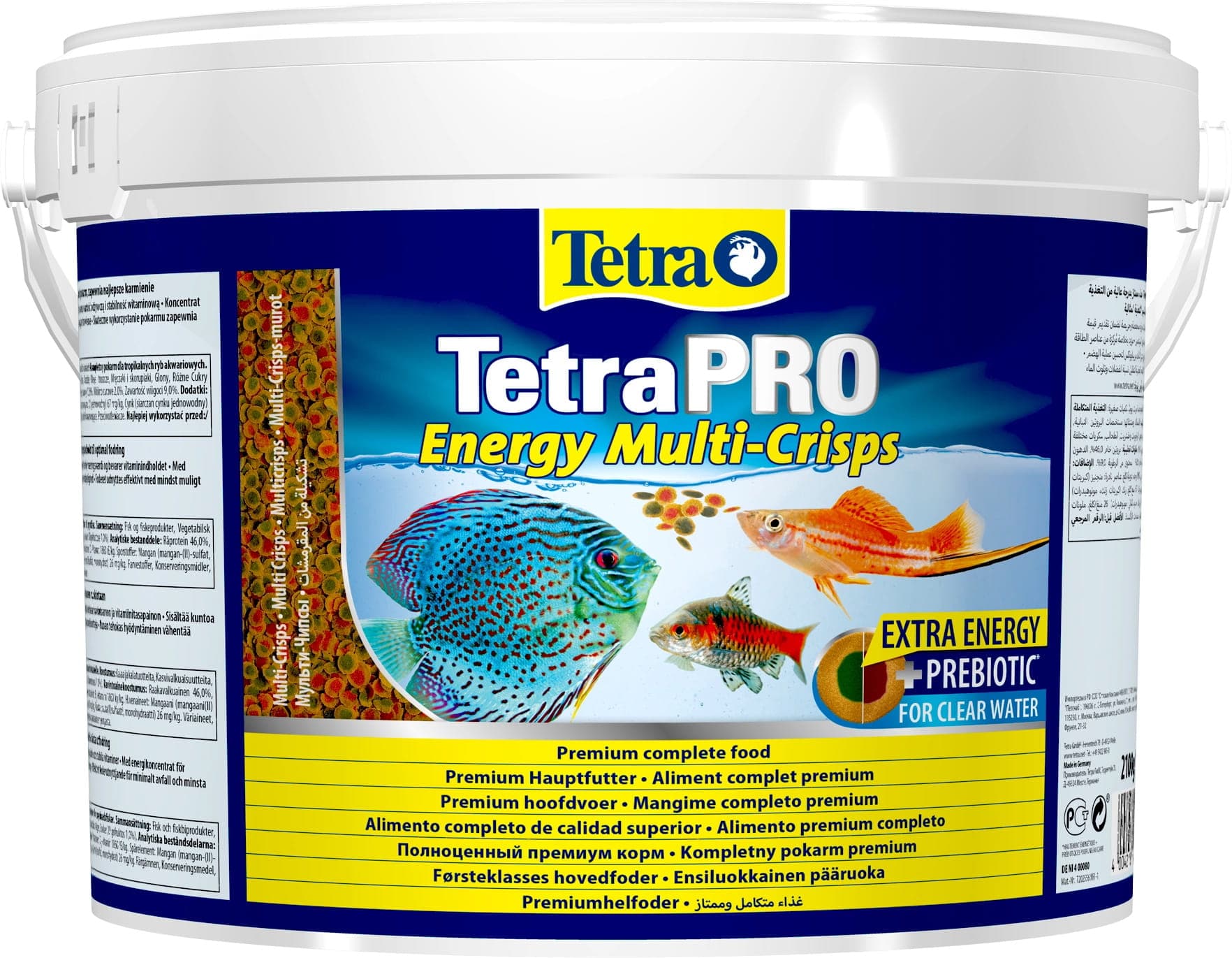 TETRA Pro Energy Multi-Crisps 10 L Eimer – Knusperfutter für Zierfische
