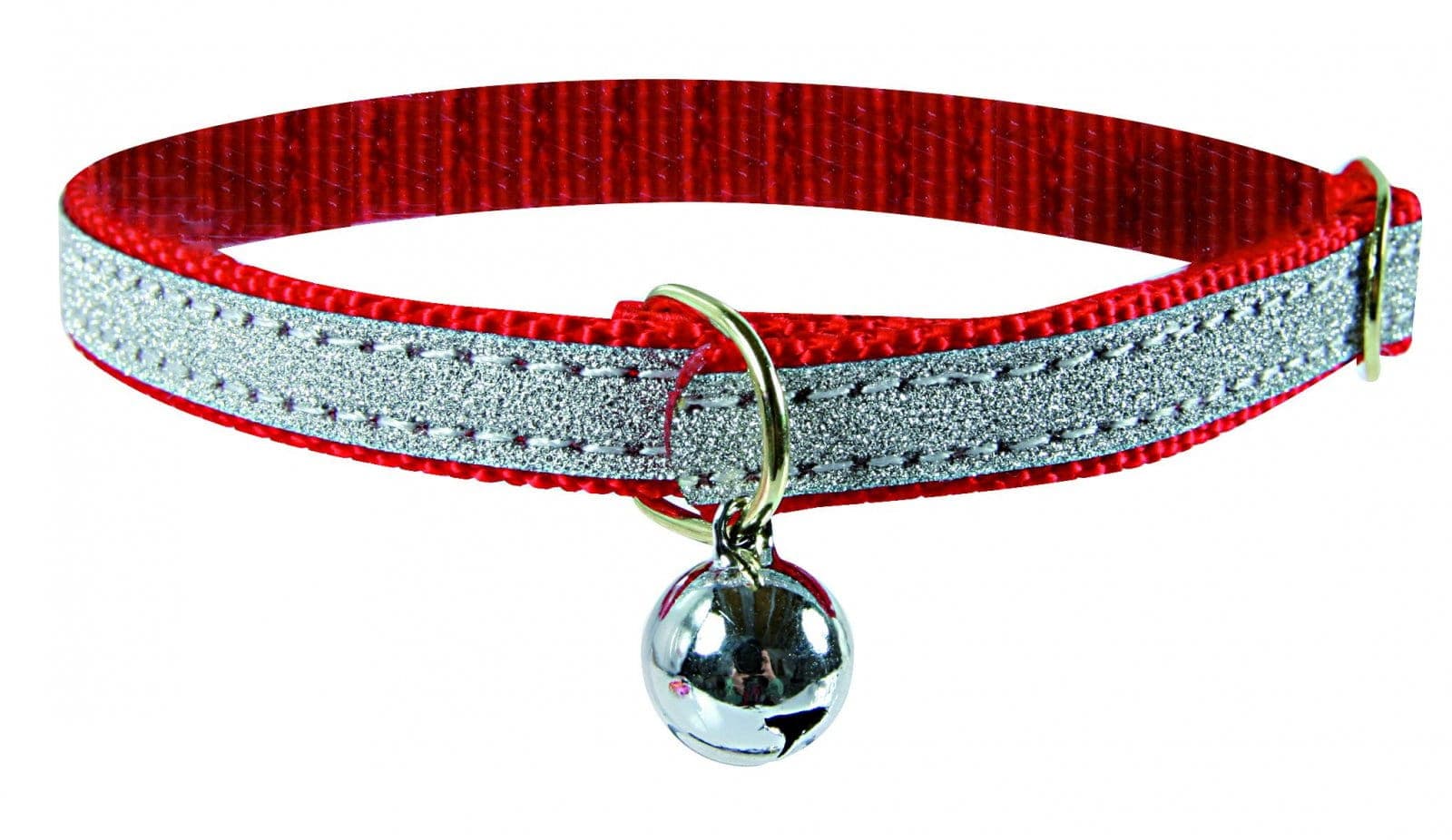 ZOLUX Glänzendes Katzenhalsband 30 cm, Farbe Rot