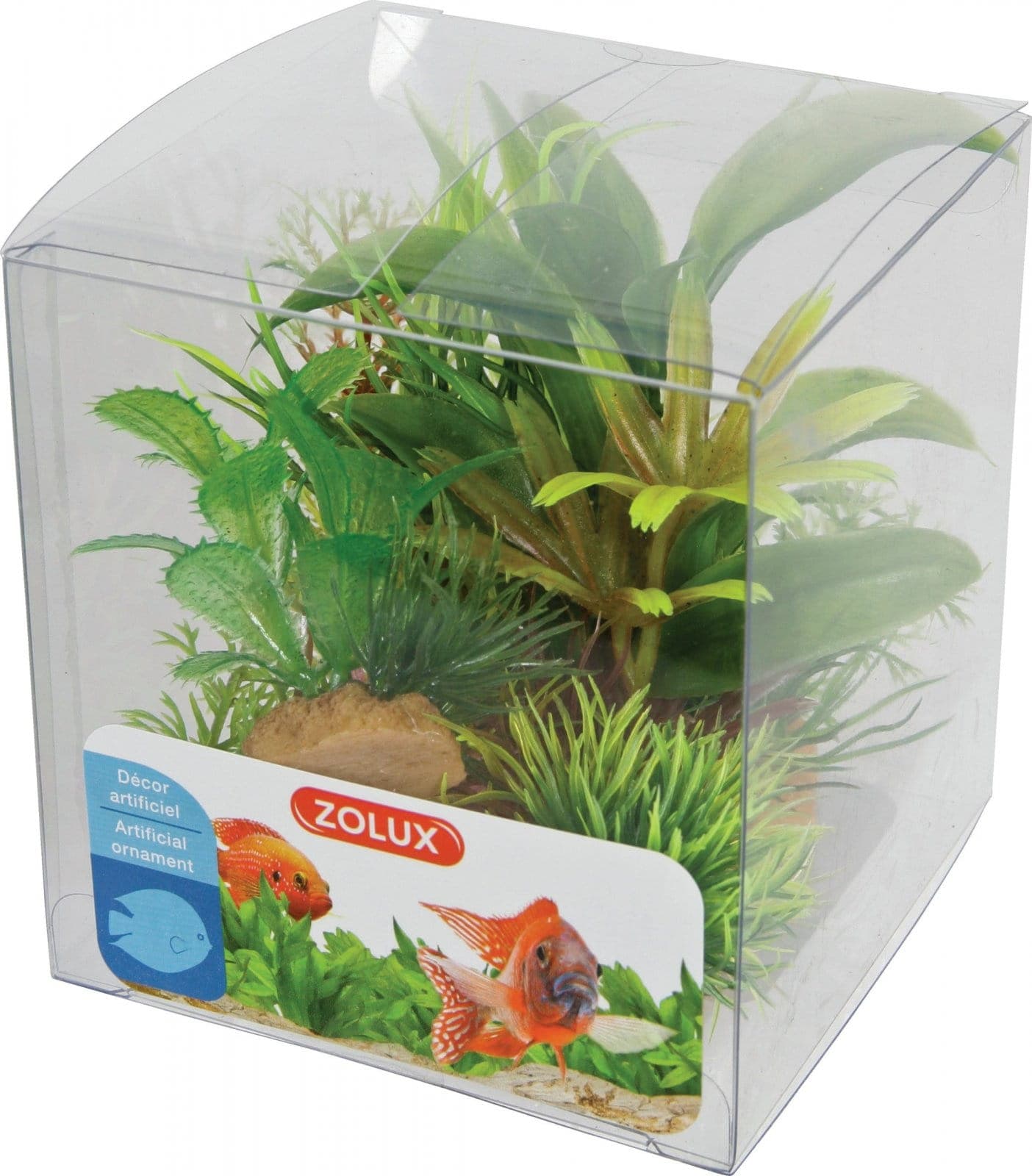 ZOLUX Aquariumsdekoration – Pflanzen-Mix x 6 Stück, Set 2