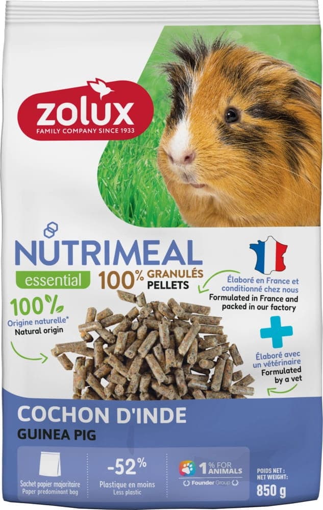 ZOLUX NUTRIMEAL 4 Pelletfutter für Meerschweinchen 850 g