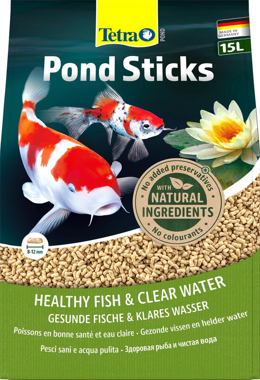 TETRA Pond Sticks 15 L – Sticks-Futter für Teichfische im Gartenteich