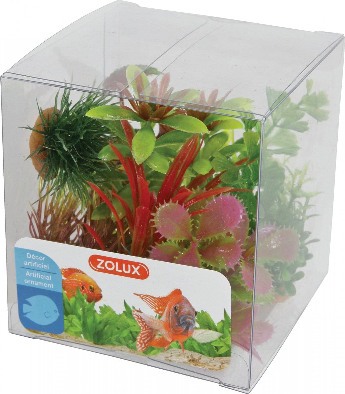 ZOLUX Aquariumsdekoration – Pflanzen-Mix x 6 Stück, Set 1