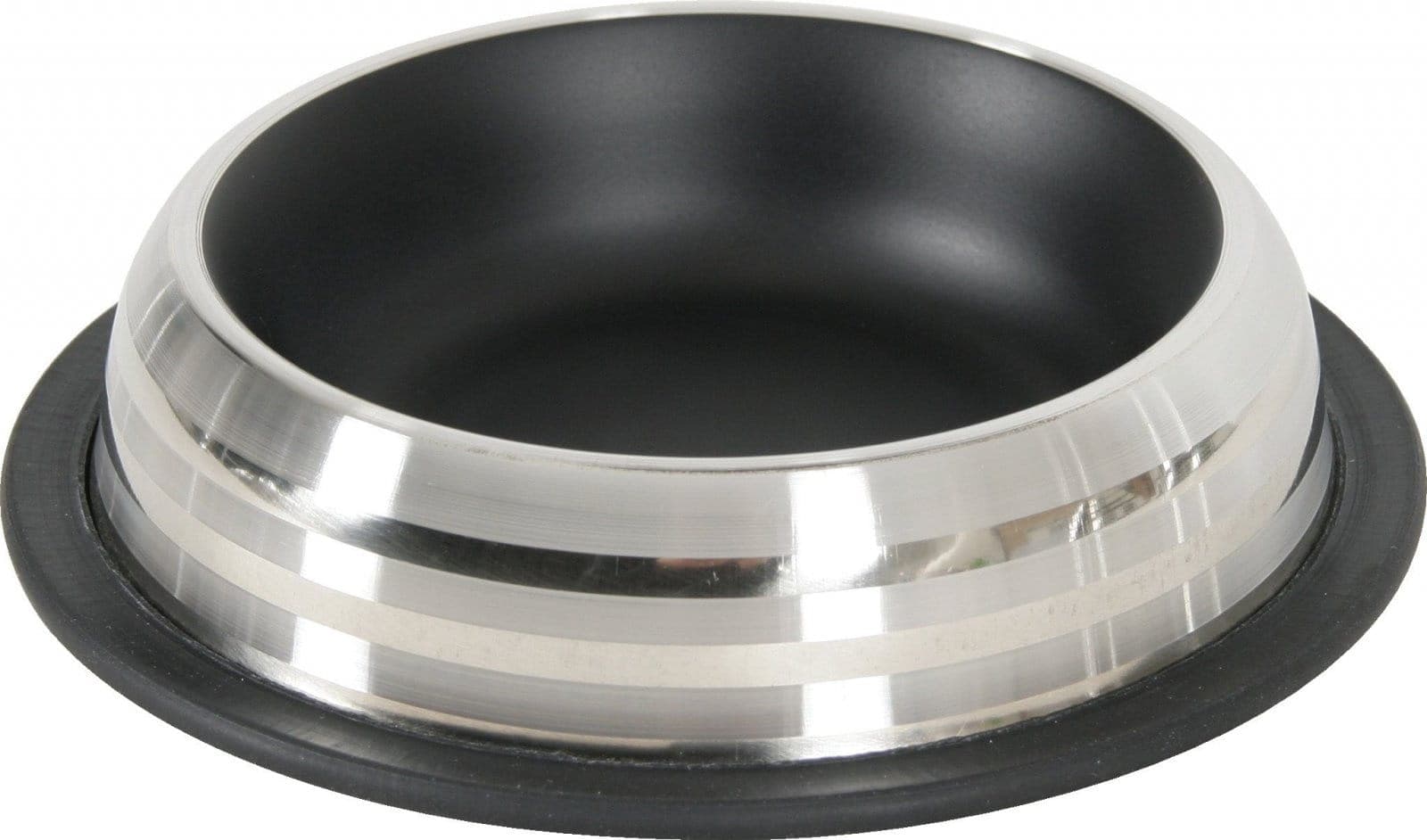 ZOLUX Anti-Rutsch-Edelstahlnapf MERENDA – 225 ml, Schwarz