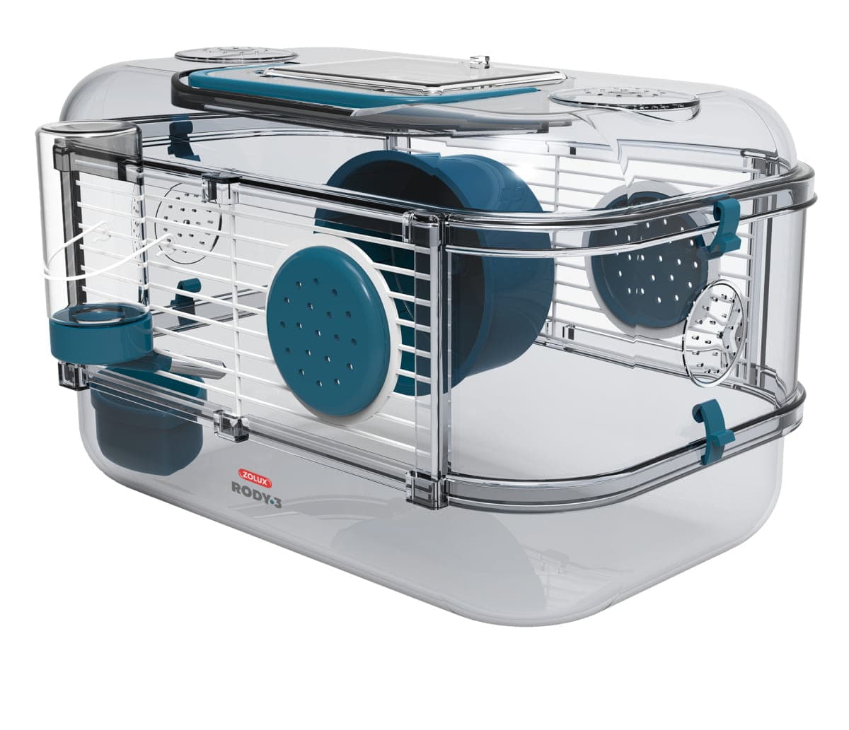 ZOLUX Käfig für Hamster und Mäuse RODY 3 MINI, Farbe Blau