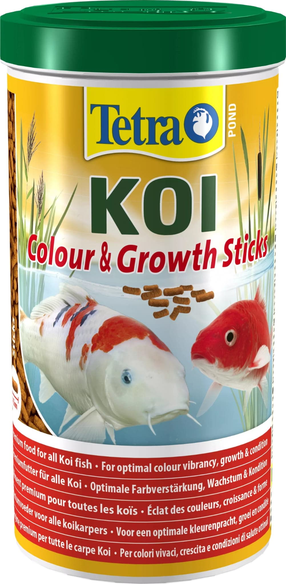 TETRA Pond KOI Colour & Growth Sticks 1 L – Futter für KOI-Karpfen im Gartenteich