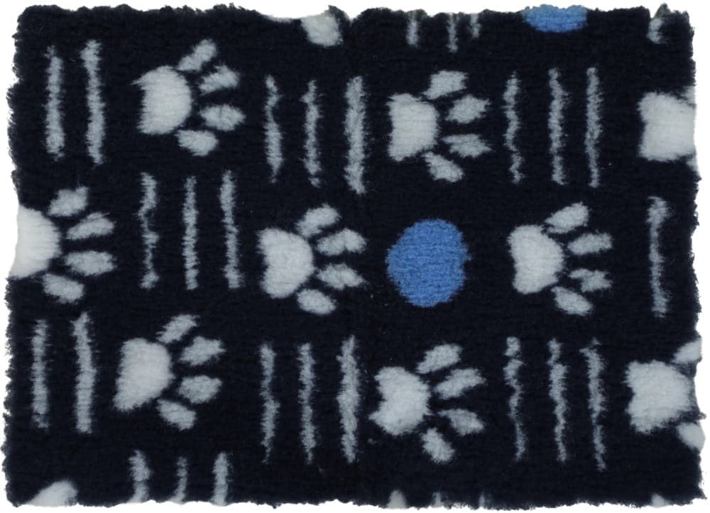 ZOLUX Isolierunterlage Dry Bed mit Pfotenmuster 50x70 cm, Farbe Marineblau