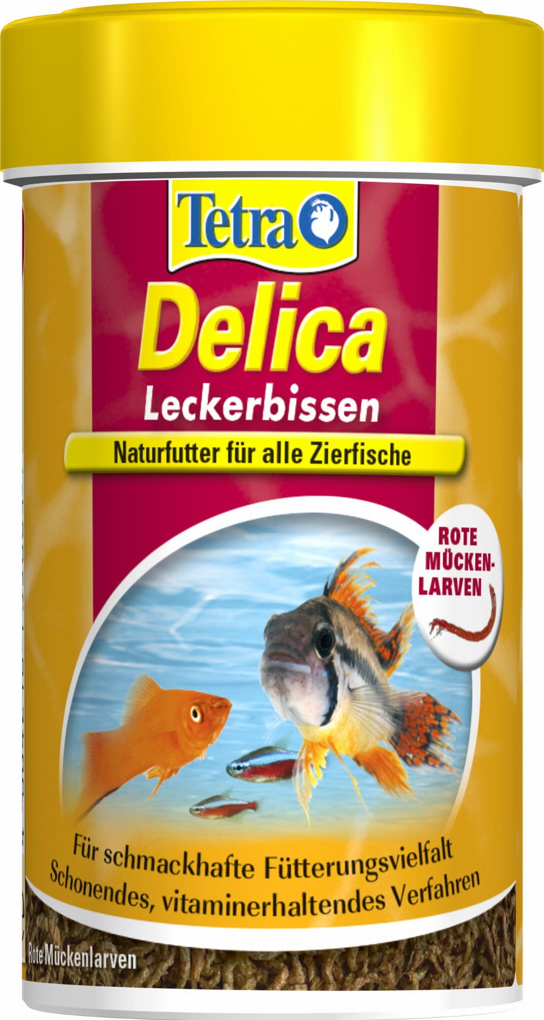 TETRA Delica Bloodworms 100 ml – Natürlicher Snack für Aquarienfische