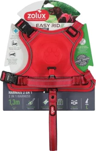 ZOLUX Hundegeschirr mit Automatikleine Easyride L rot