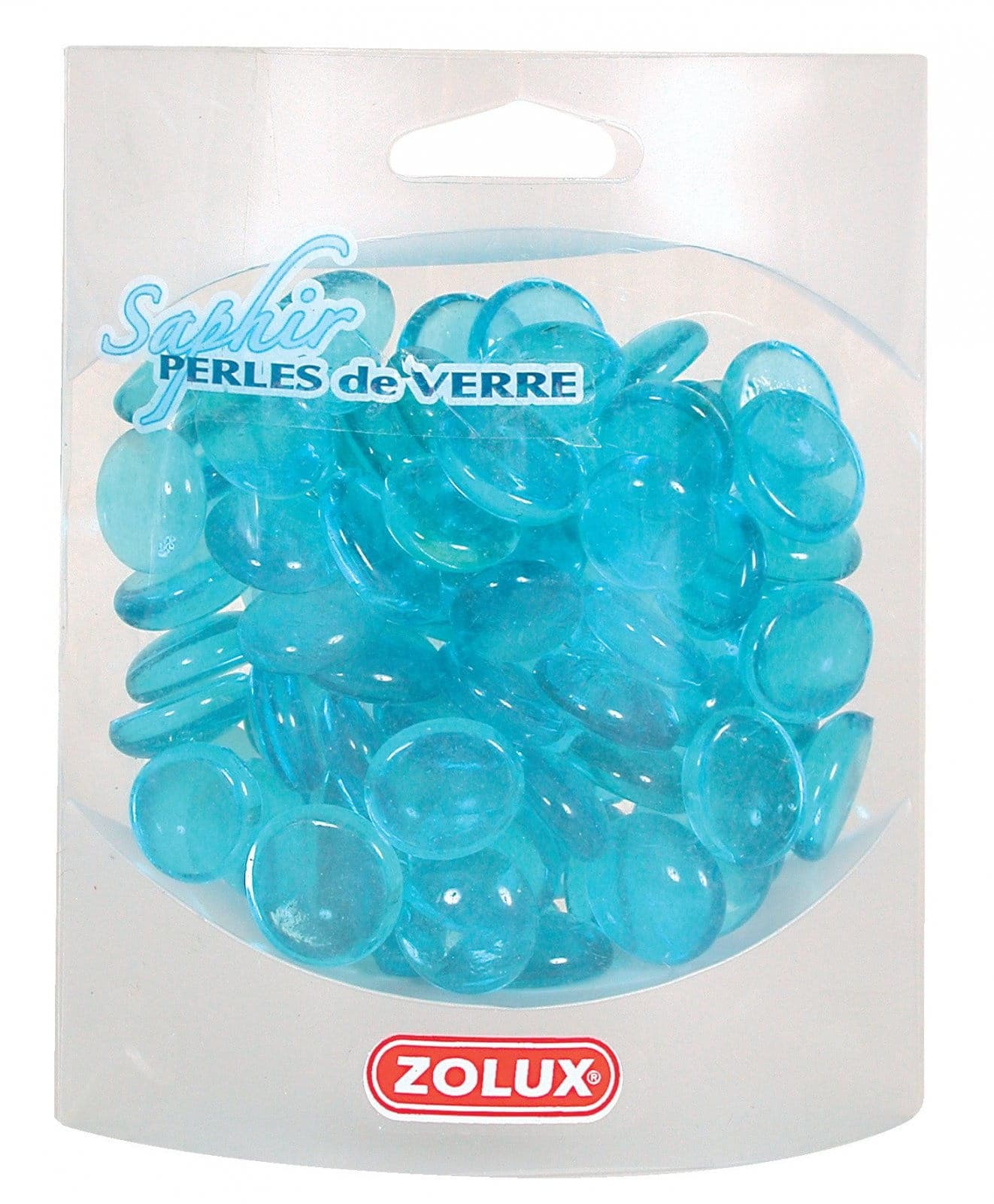 ZOLUX Aquarium-Dekoration Glasperlen saphirblau