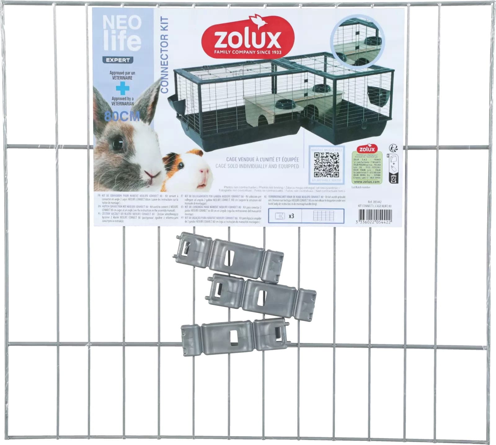 ZOLUX „L“-Verbindungssatz für NEOLIFE CONNECT 80-Käfige