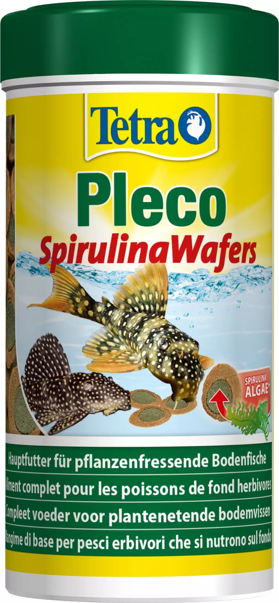 TETRA Pleco SpirulinaWafers (Pleco Algae Wafer) 250 ml, Futter für Bodenfische
