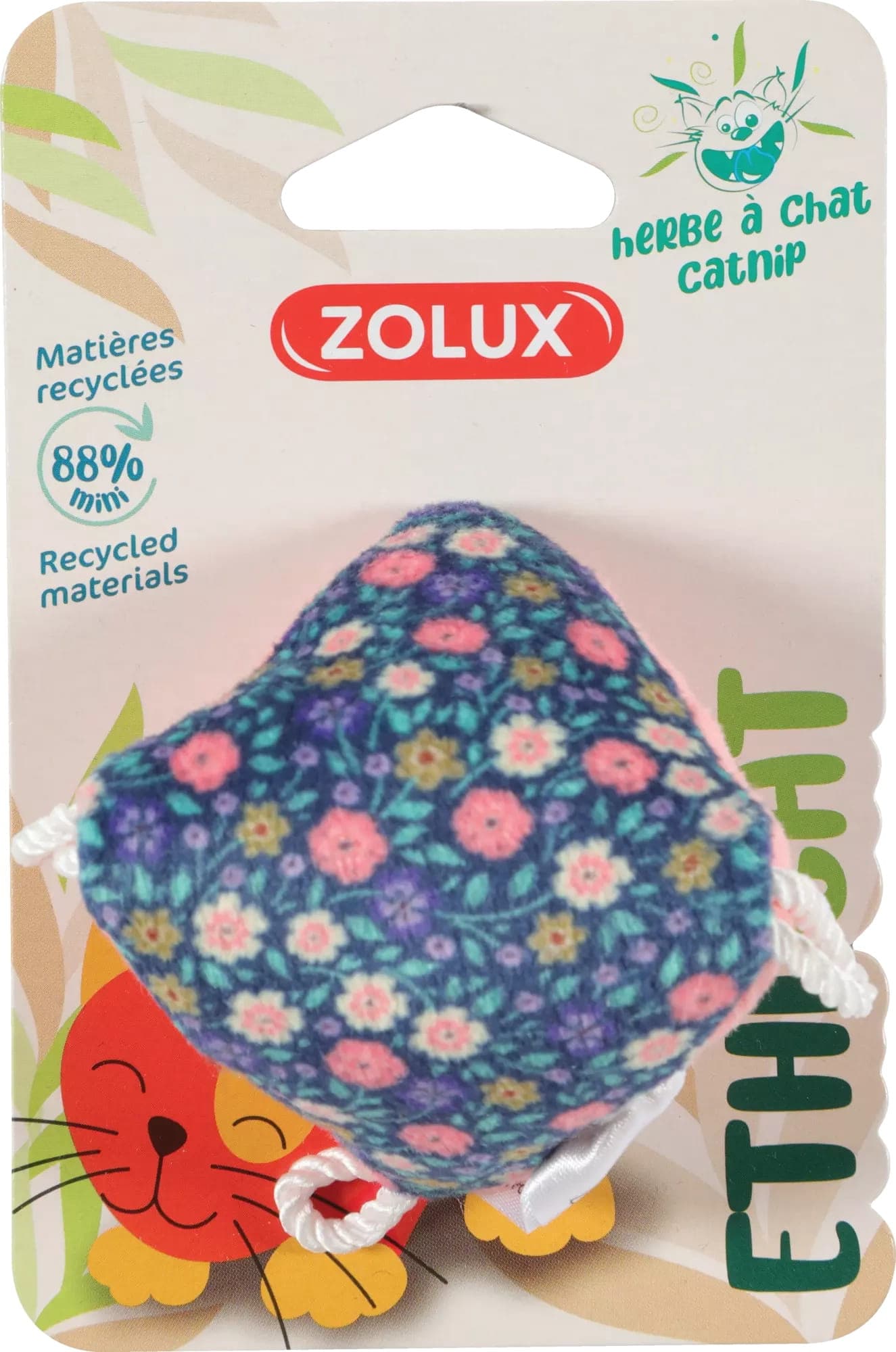 ZOLUX Katzenspielzeug Pyramide, Blumen ETHICAT 6,4 cm