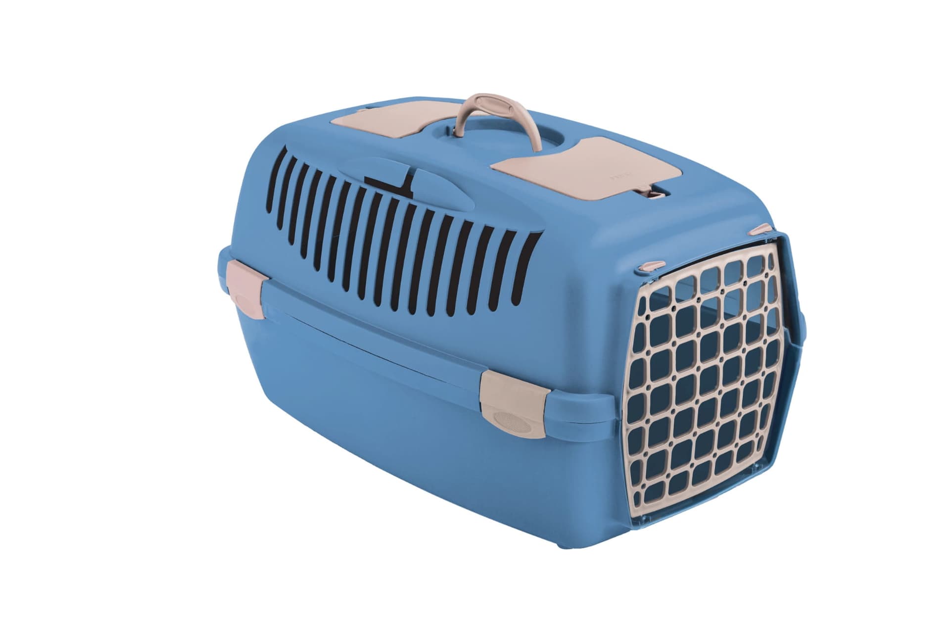 ZOLUX Transportbox für Hunde und Katzen GULLIVER 2 mit Kunststofftür, Farbe Blau