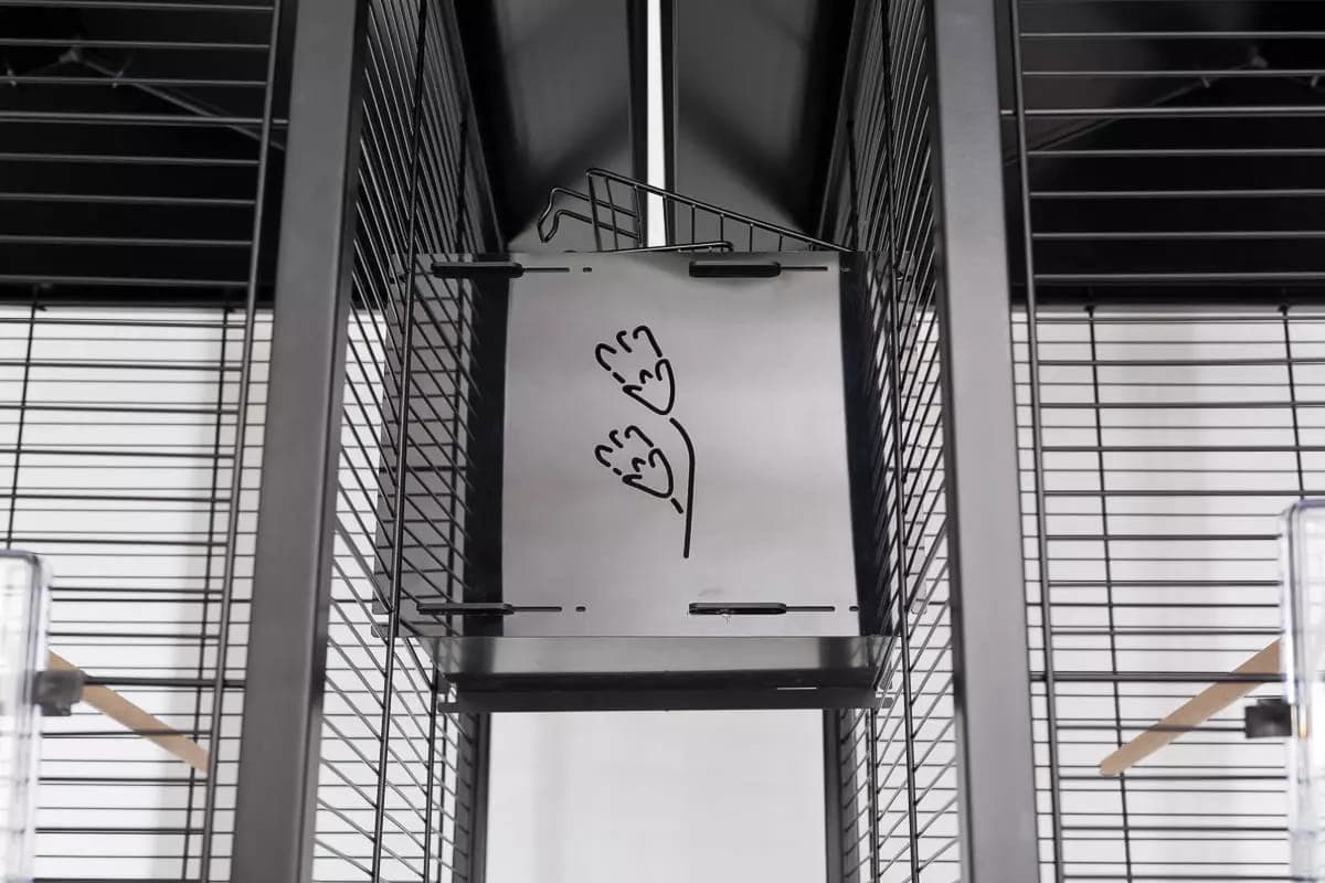 ZOLUX Verbindungstunnel für Vogelvolieren CHIC, schwarz