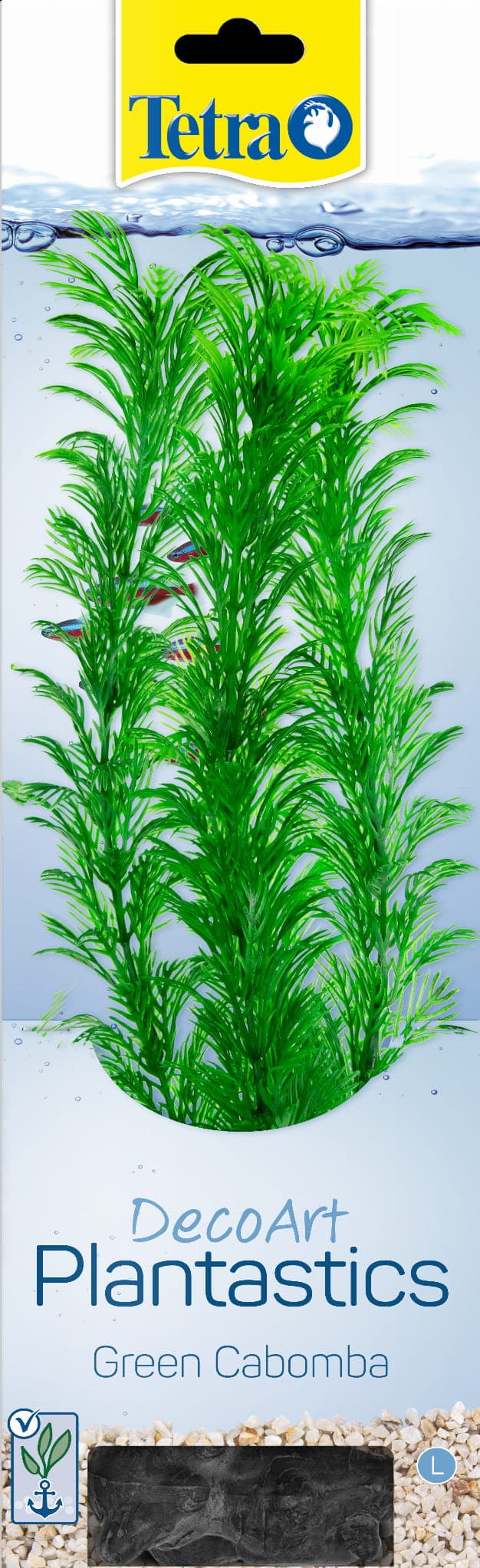 TETRA DecoArt Plant L Green Cabomba, künstliche Aquarienpflanze 30 cm