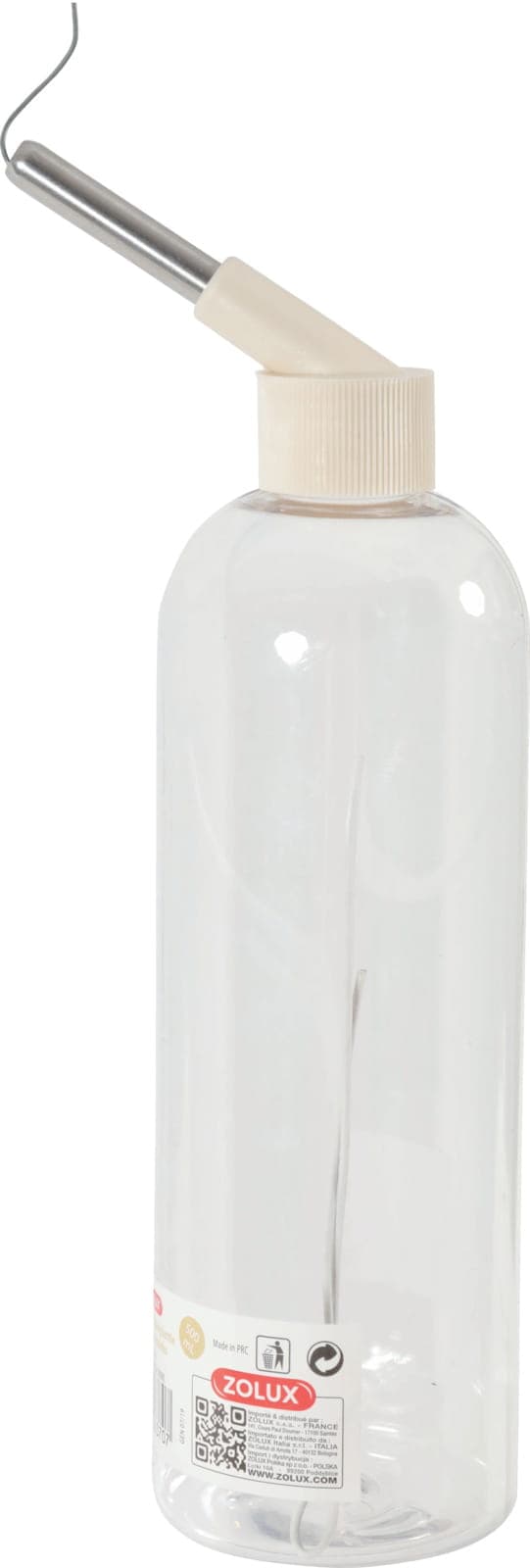 ZOLUX Trinkflasche für Nagetiere – 500 ml, beige/grau