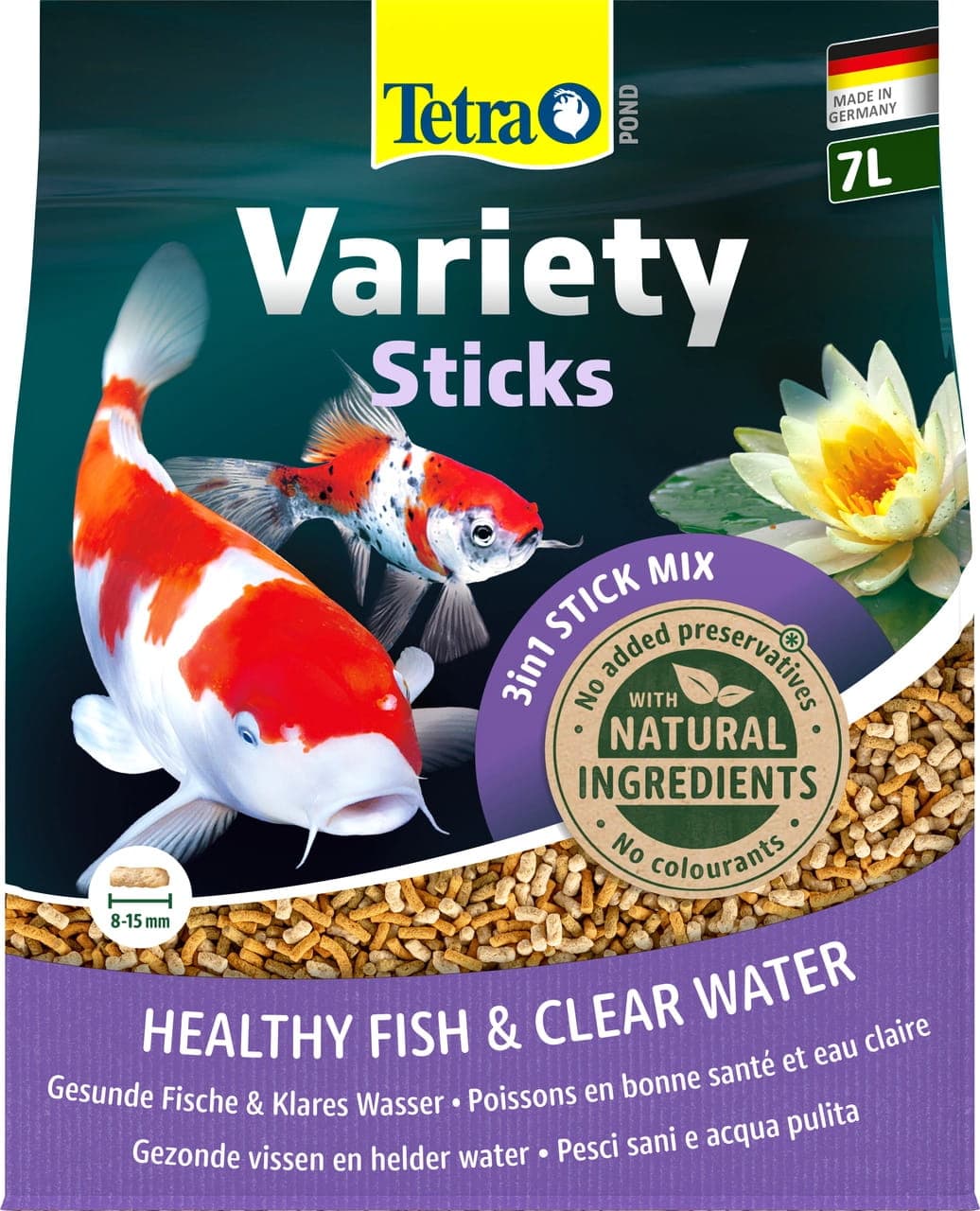TETRA Pond Variety Sticks 7 L – Futter für Teichfische im Gartenteich