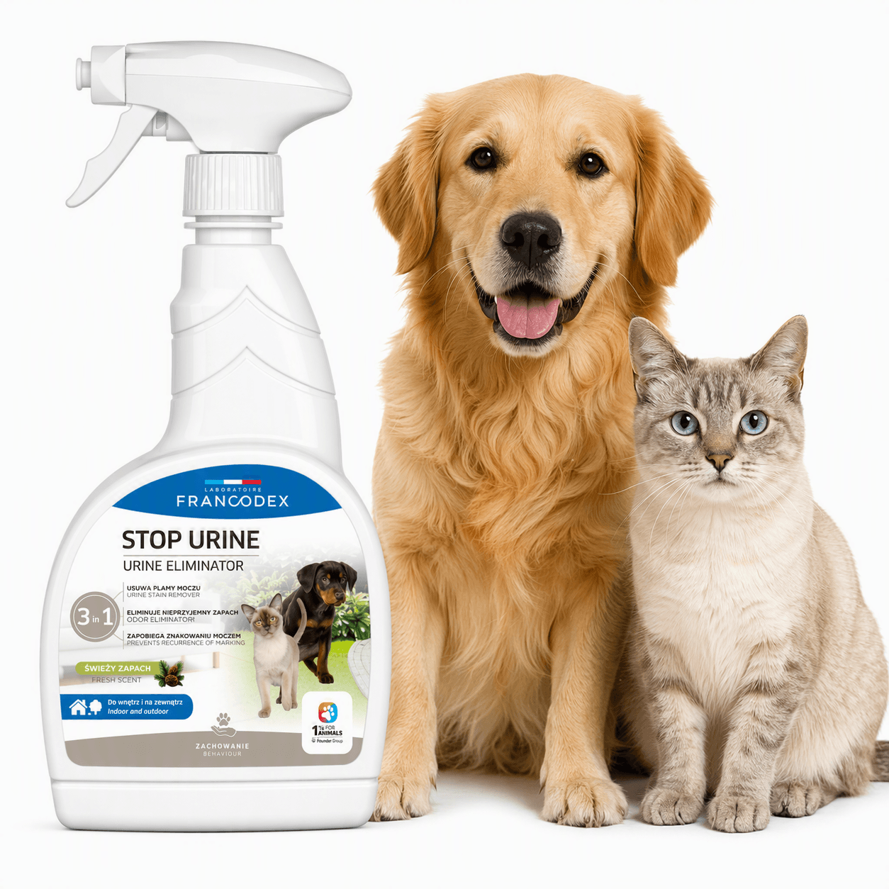 FRANCODEX Spray gegen Urinflecken und -geruch STOP URINE, 750 ml