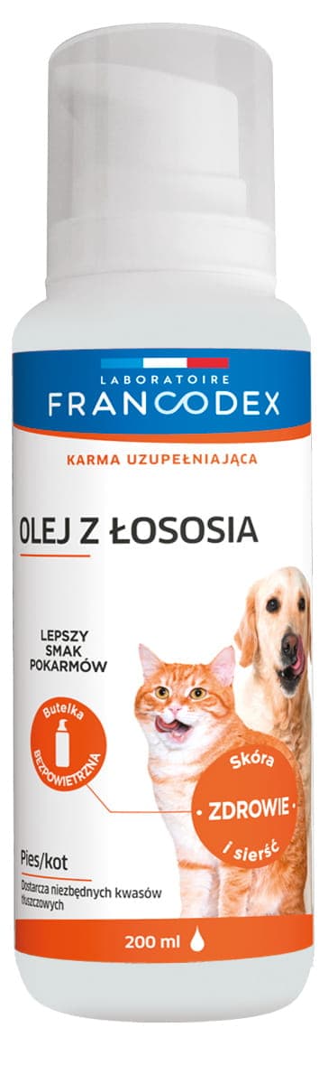 FRANCODEX Lachsöl für Hunde und Katzen – 200 ml